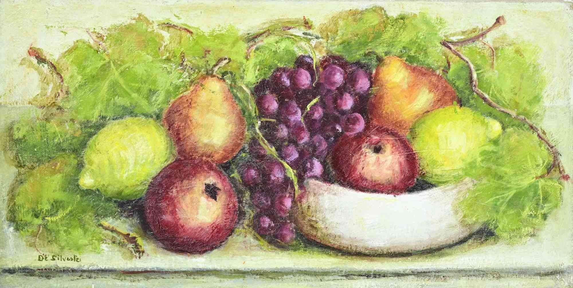 Nature morte - Peinture à l'huile - 1990 - Painting de Unknown