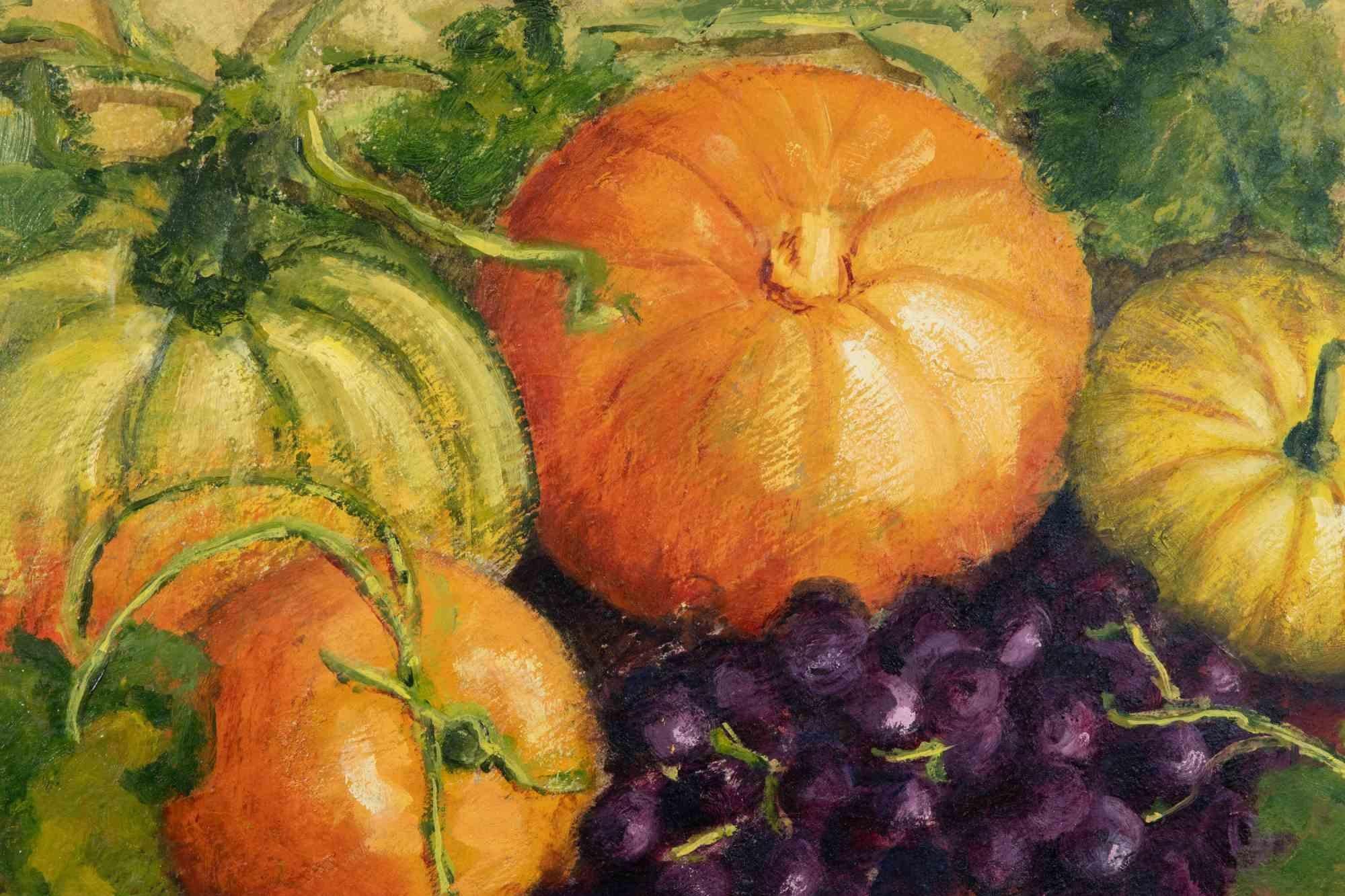 Still Life - Oil Paint - 1990s - Painting by Unknown