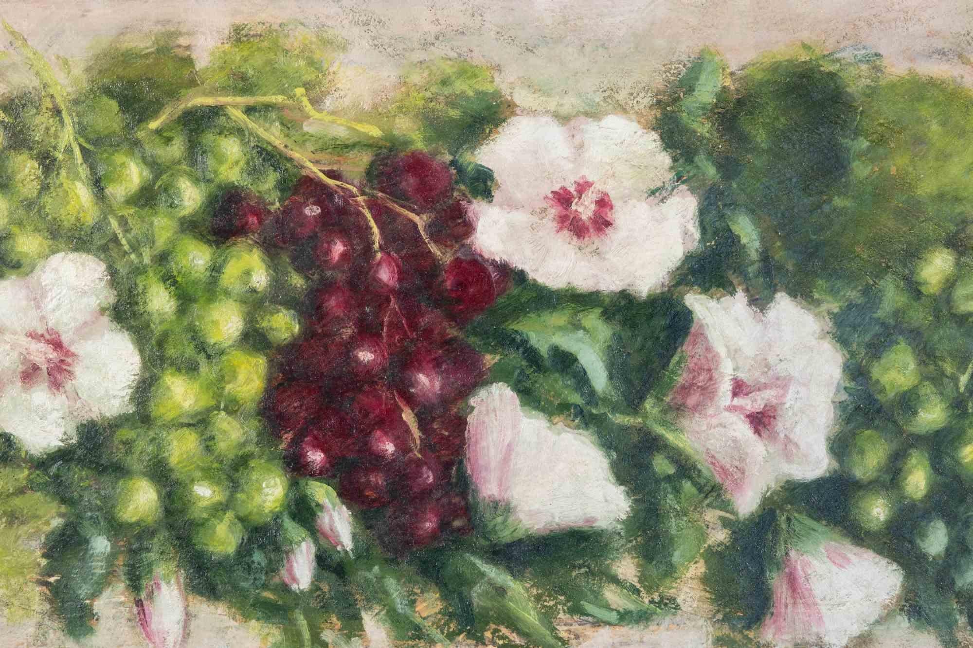 Still Life - Oil Paint - 1990s - Painting by Unknown