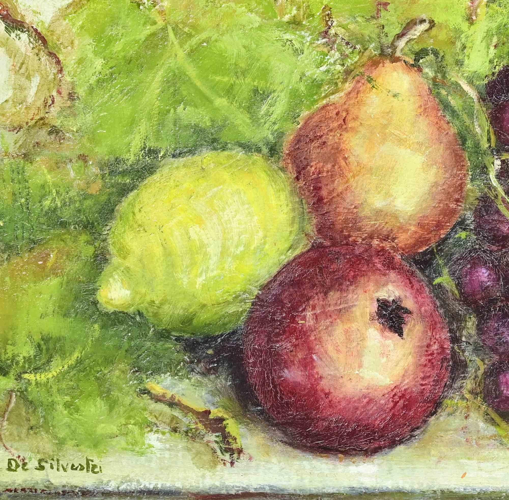 Nature morte - Peinture à l'huile - 1990 - Contemporain Painting par Unknown