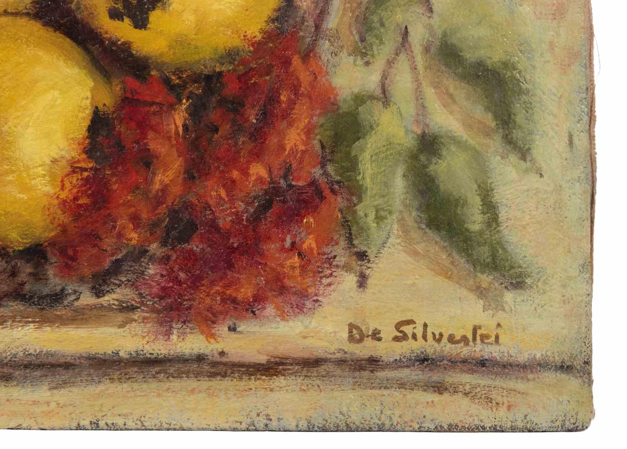 Nature morte - Peinture à l'huile - 1990 - Contemporain Painting par Unknown