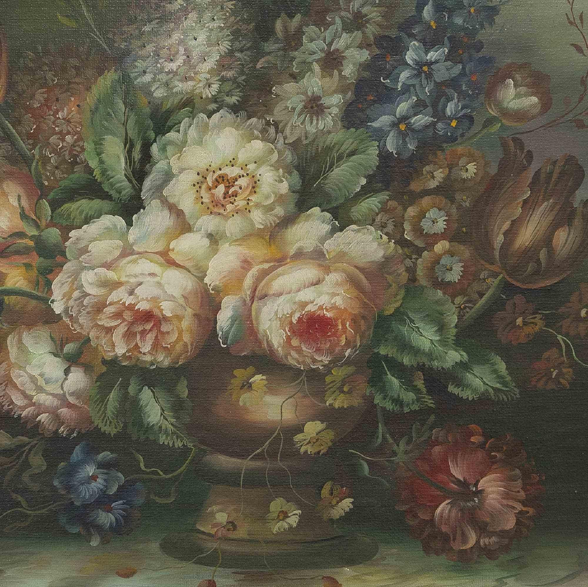 Natura morta - Pittura ad olio -  Fine del XIX secolo - Painting Moderno di Unknown