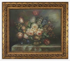 Natura morta - Pittura ad olio -  Fine del XIX secolo