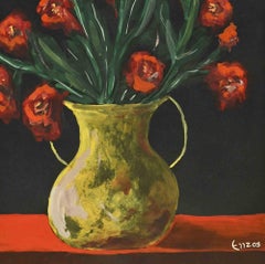 Naturaleza muerta - Pintura al óleo - Finales del siglo XX