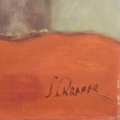 Natura morta, ruggine e giada', Scuola Americana Fiori di Primavera Post-impressionista