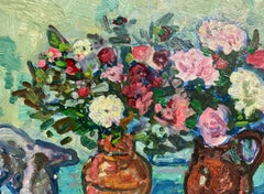 Still Life With Bouquets (Ukrainian, signed)