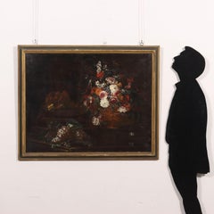 Still Life with Flowers, Grapes and Mushrooms, XVIIth - XVIIIth century