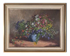 Still Life with Flowers - Original Painting - 1975