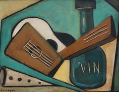 Vintage 'Still Life with Guitar and Wine' Berlin School