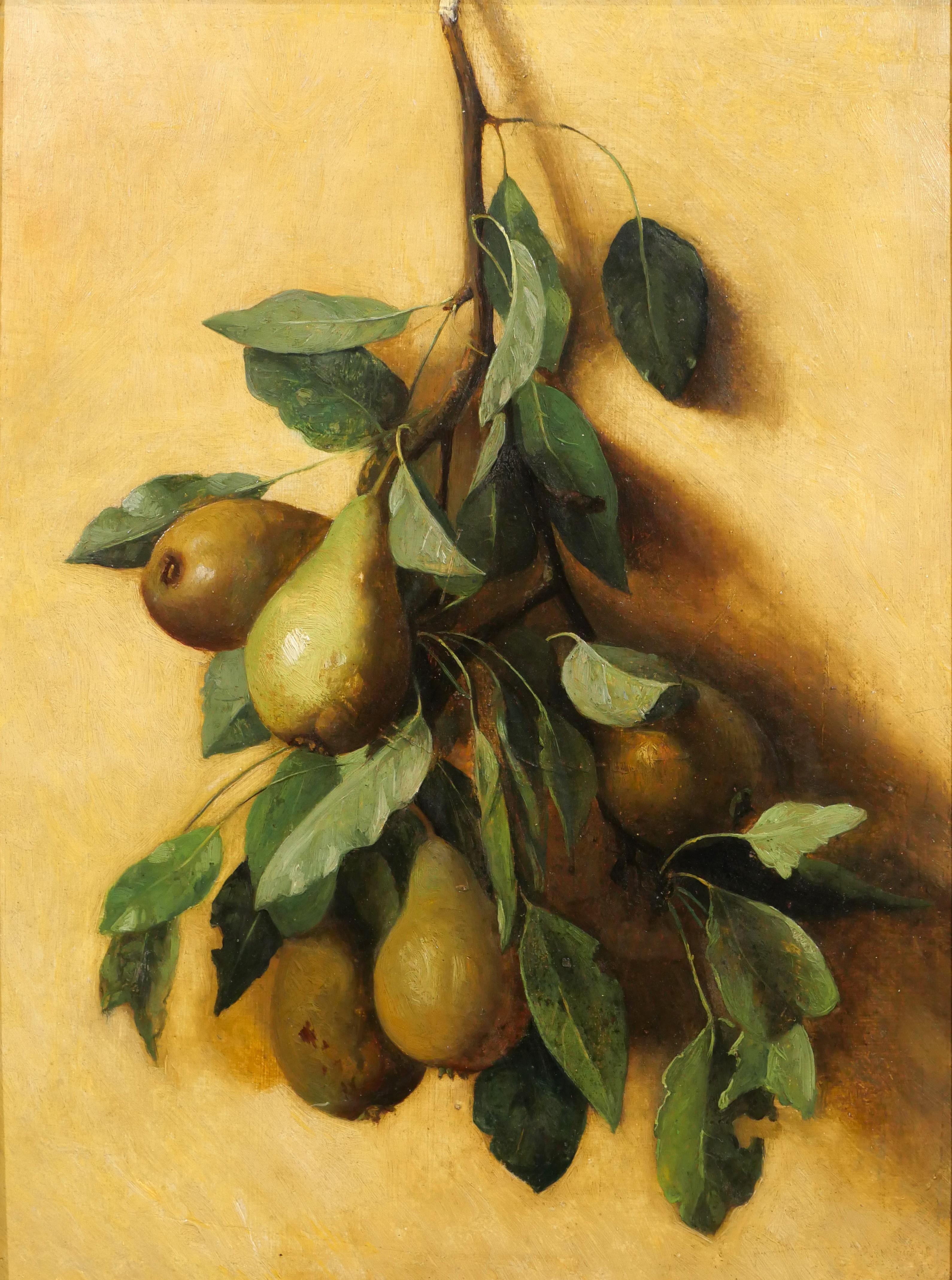 Unknown Still-Life Painting - Still life with pears