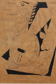 'Still Life with Strings', Italian School (circa 1940s)