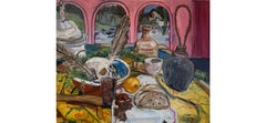 Still Life with Wild Man and Bread, Oil on Panel Painting by Daniel Duford, 2021
