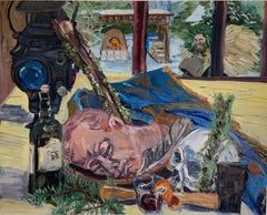 Still Life with Wild Man Bread Oven, Oil on Panel Painting by Daniel Duford 2021
