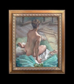 Studio Nude Portrait Of A Lady, early 20th Century English School