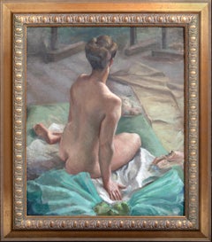 Studio Nude Portrait Of A Lady, early 20th Century  English School