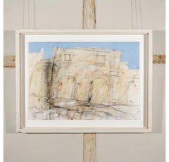 Study for Twin Arches, Gozo by Philip Jones, 1992 - Oil on Paper, Architectural