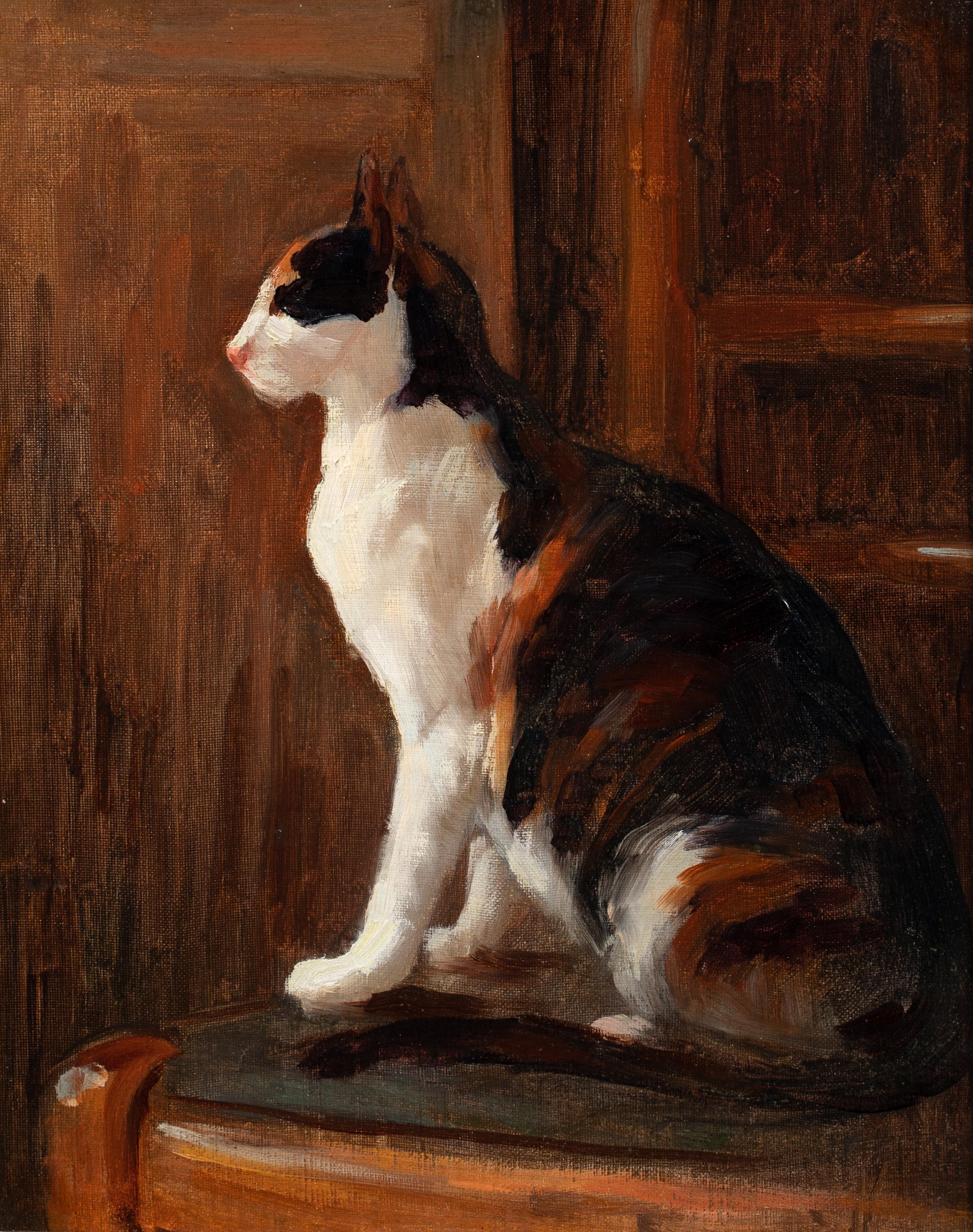Study Of A Cat, 19th century

attributed to Théophile Alexandre STEINLEN (1859-1923)

Large 19th century French study of a cat, oil on board attributed to Theophile Steinlen. Excellent quality and condition study with beautful treatment of light.