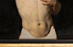Study of a Male nude, circa 1800 France Empire Oil on canvas