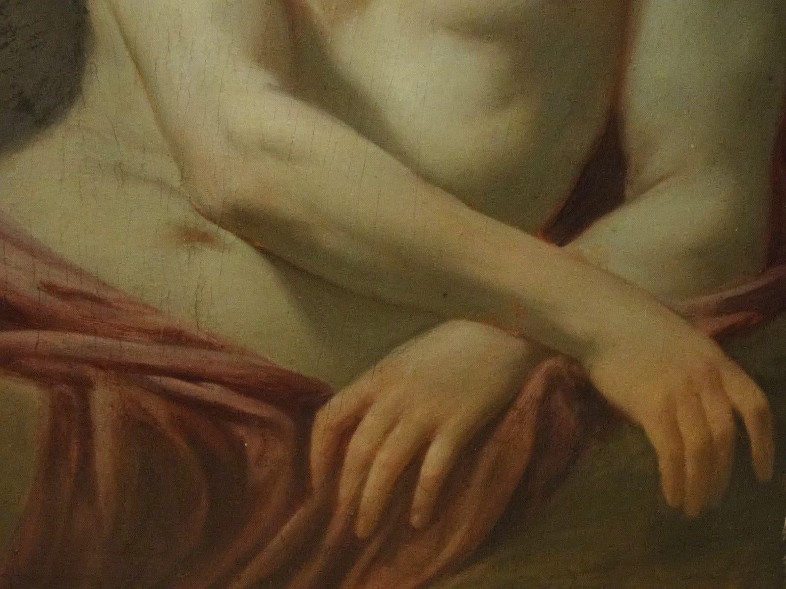 Étude d'un homme, probablement sous le nom de Saint Sébastien, 16ème siècle - Marron Nude Painting par Unknown