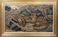 Estudio de leopardos, principios del siglo XX  por John Wardle