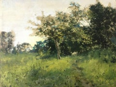 Study of Spring, a 19th century Impressionist landscape by unknown artist
