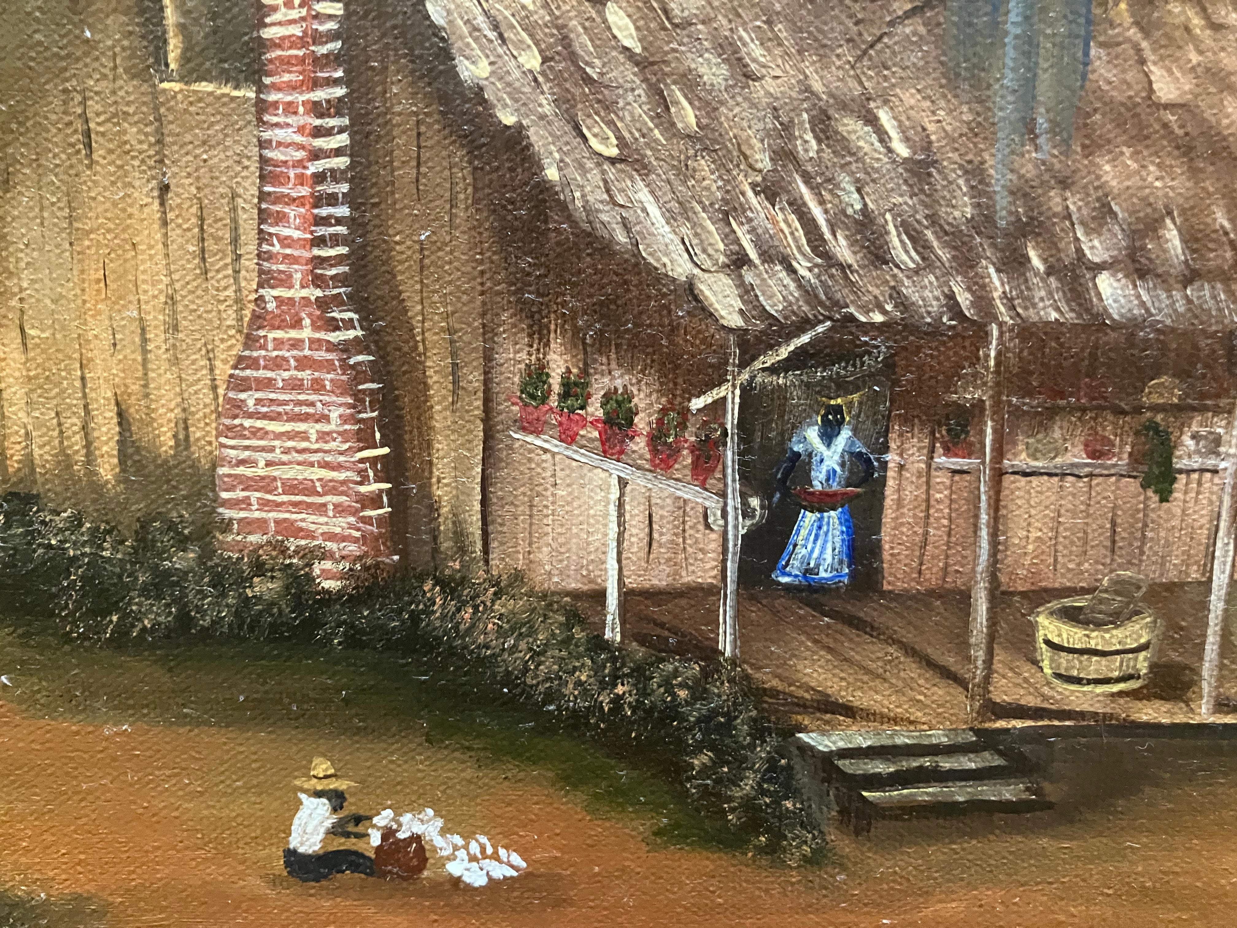 Fabulous oil on canvas in the style of the famous William Aiken Walker. The details of this painting are amazing and is the same subject matter of most of Walker’s paintings. It is an oil on canvas measuring 24 inches wide by 18 inches high most