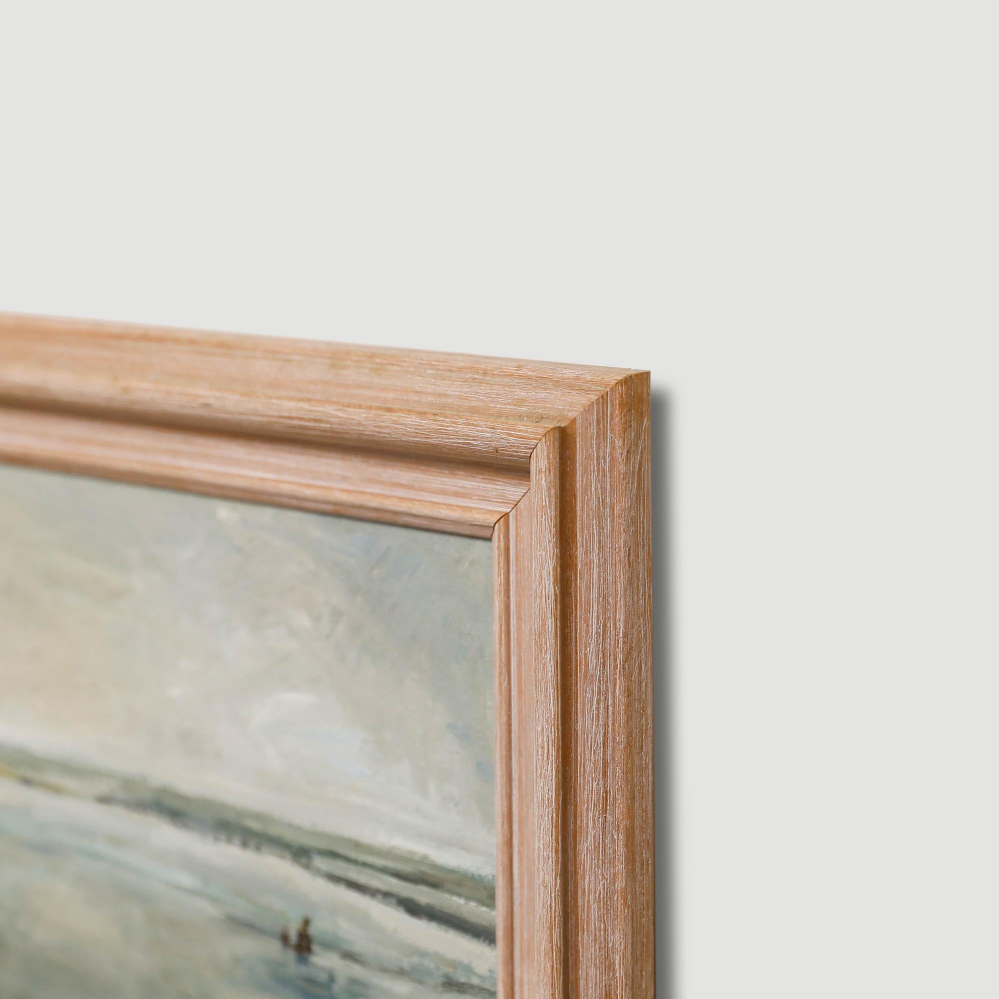 Sue Anderson - Framed Contemporary Oil, Shrimpers For Sale 1