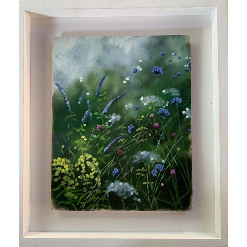 Sommer-Gartenstudie VII, Realismus-Gemälde, Kunst im impressionistischen Stil, Blumenkunst (Zeitgenössisch), Painting, von Unknown