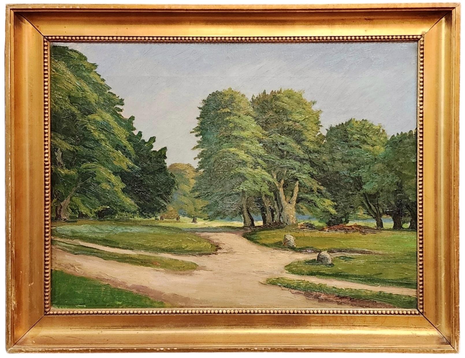 " Summer Landscape ", c. 1900 - 1910

Oil on Canvas

13 1/2" x 18 1/4"

Housed in a 1 1/2" Frame

Overall Size: 16 1/2" x 21 1/8"

Appears to be in very good condition.