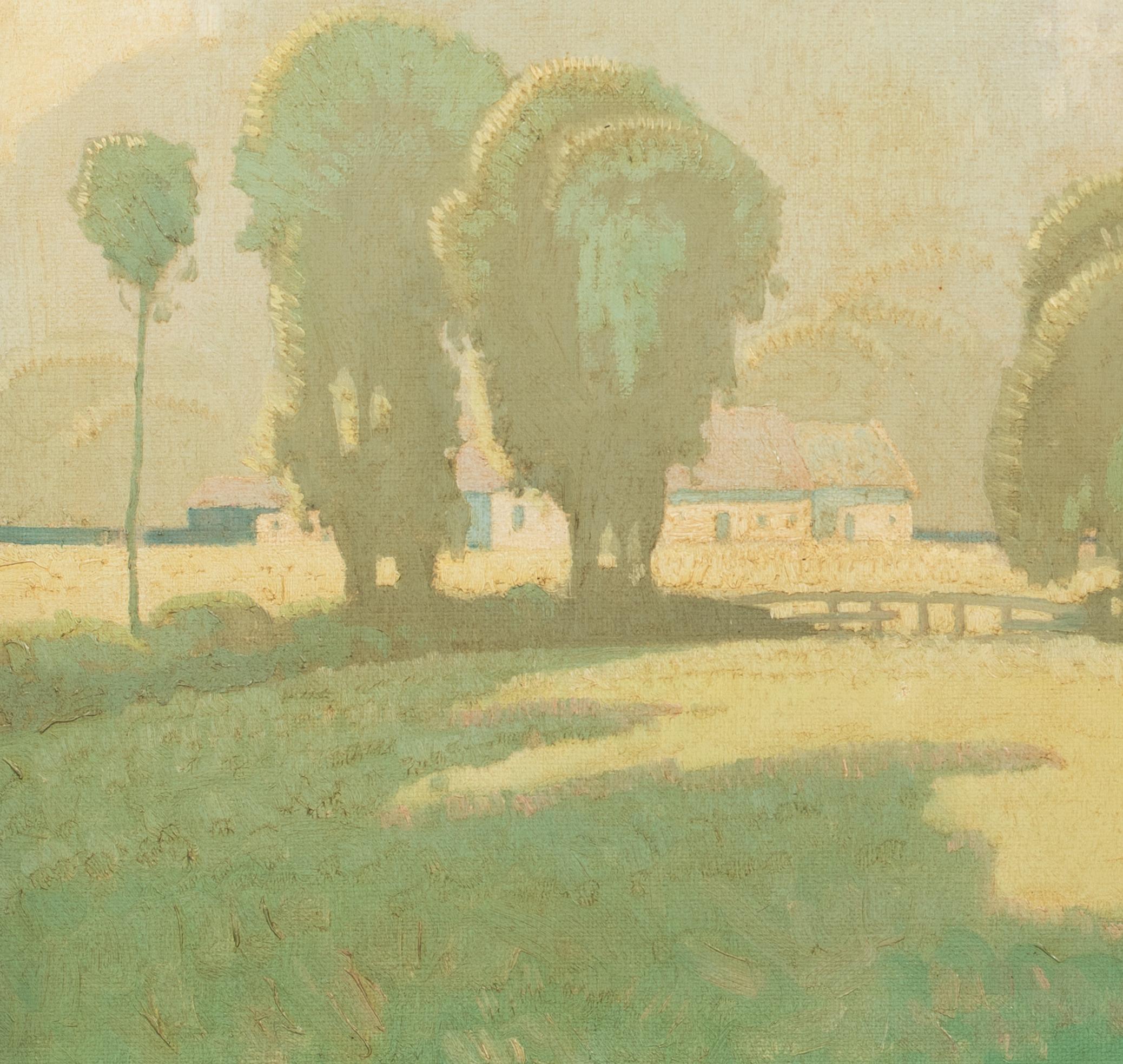 Vista matinal de verano del castillo de Edimburgo, fechada en 1923 por Robert Kirkland Jamieson 2