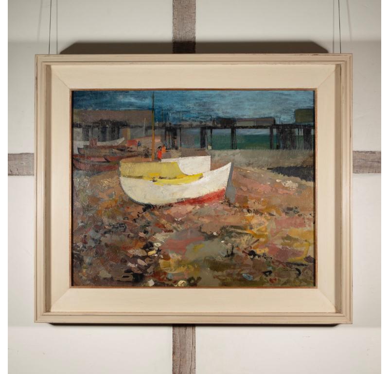 Day d'été, peinture à l'huile sur panneau de Frank Archer - Painting de Unknown