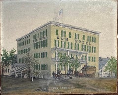 Sun Inn Hotel American Folk Art painting