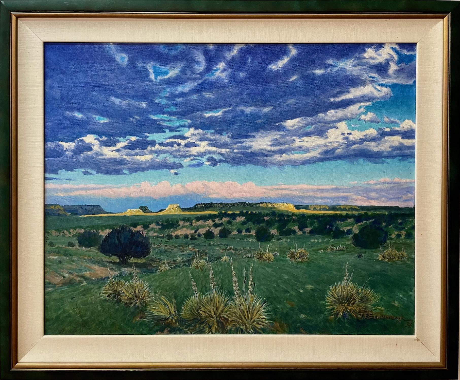 Landscape Painting di Unknown - Un raggio di sole sulle Mesa
