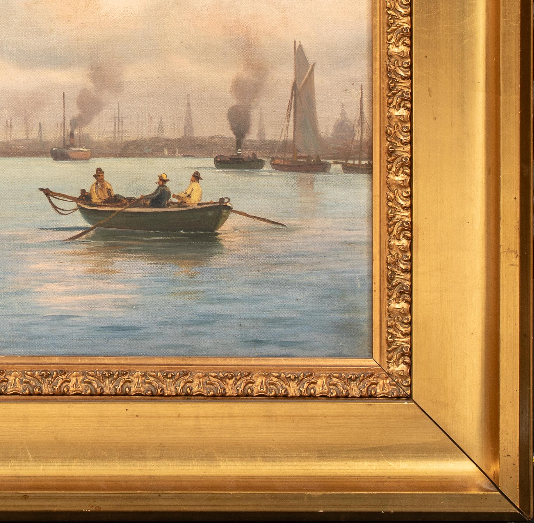 Coucher de soleil sur le port de Copenhague, 19e siècle

par Johan Jens Neumann (1860-1940)

Grande vue danoise du XIXe siècle donnant sur le port de Copenhague au coucher du soleil, huile sur toile de Johan Jens Neumann. Vue d'excellente qualité et