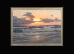 Sunset Over The Baltic Sea, 19th Century  by Carl Kenzler (1872-1947)