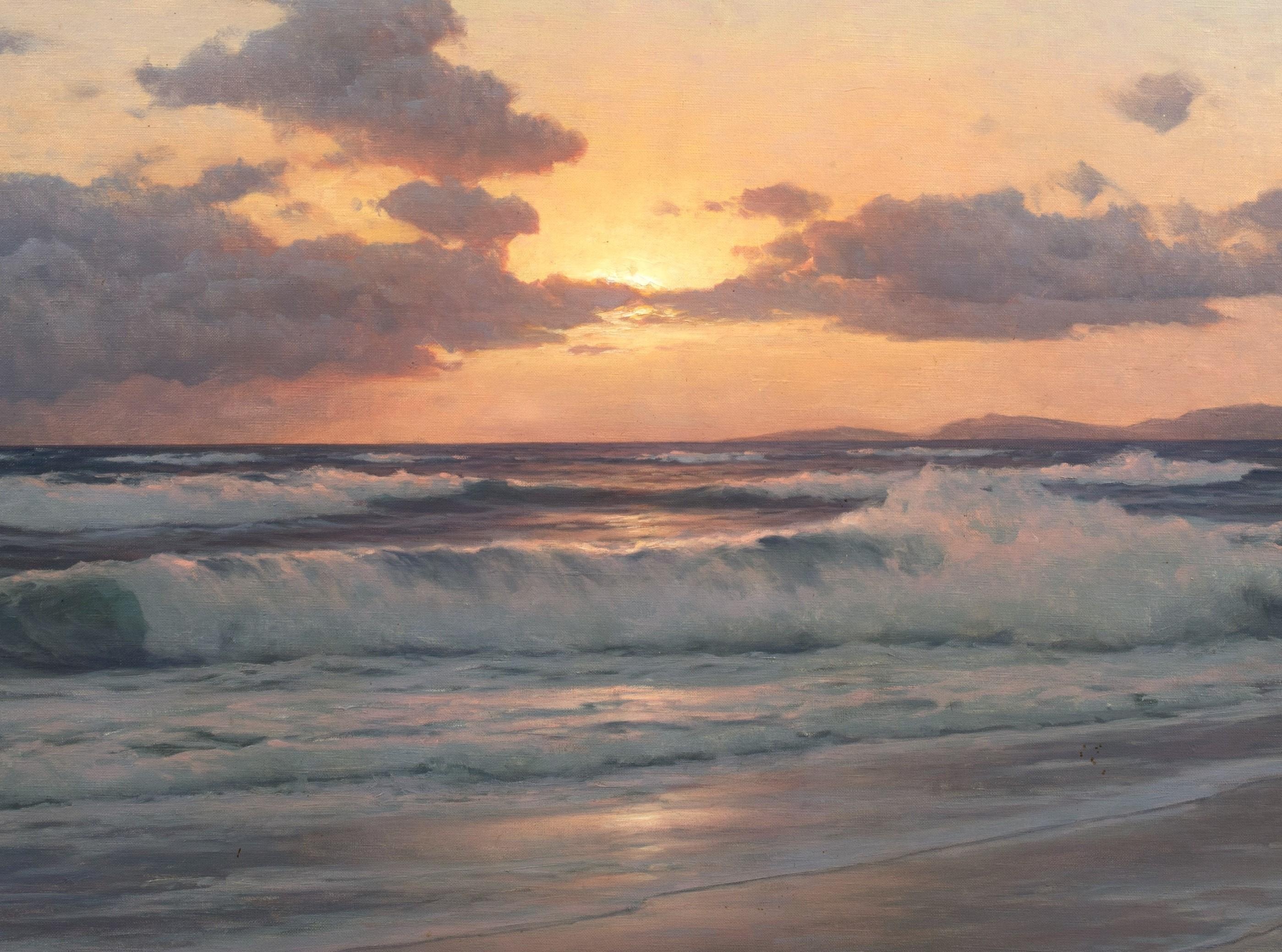 Tramonto sul Mar Baltico, XIX secolo  di Carl Kenzler (1872-1947) 1