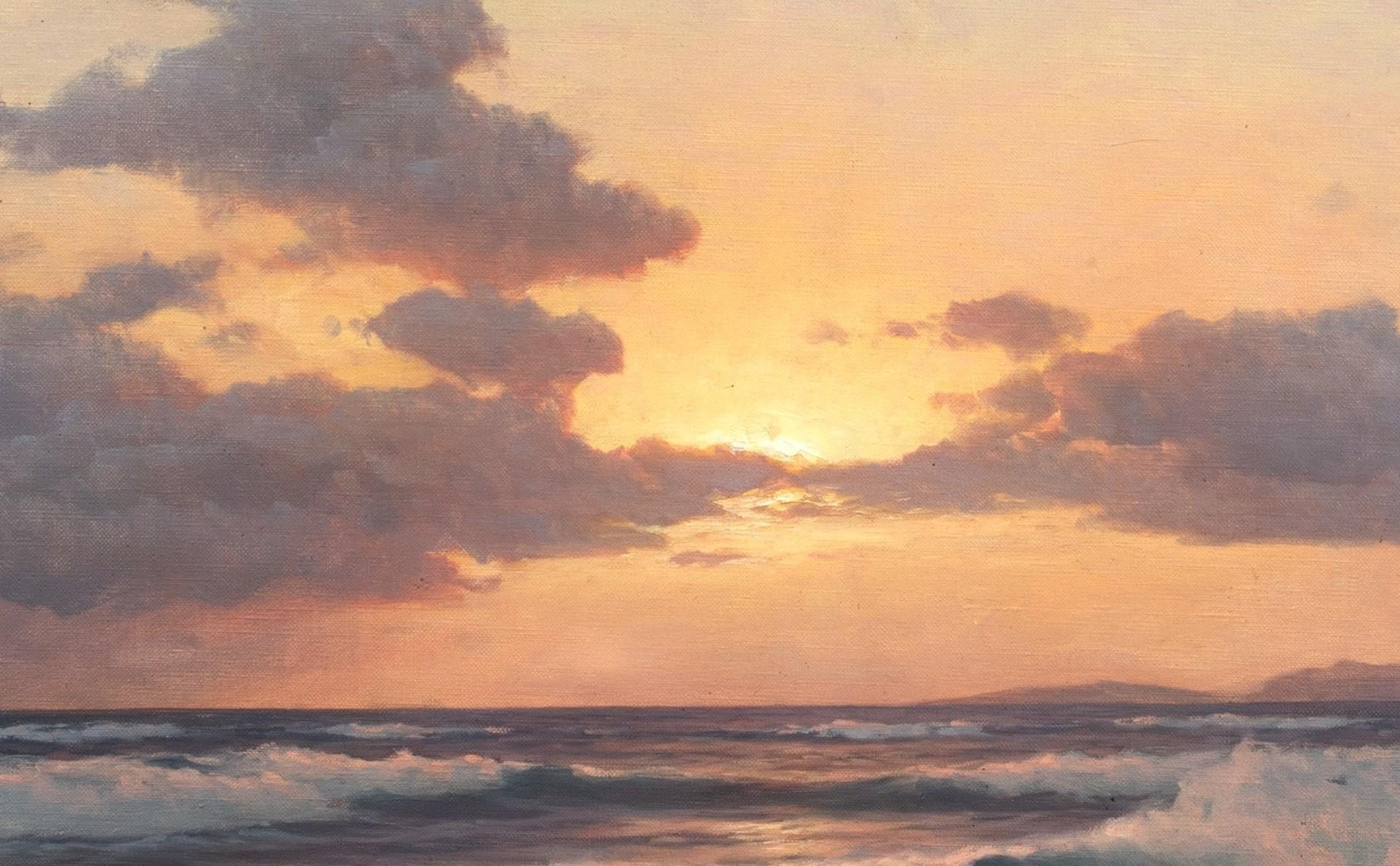 Tramonto sul Mar Baltico, XIX secolo  di Carl Kenzler (1872-1947) 3