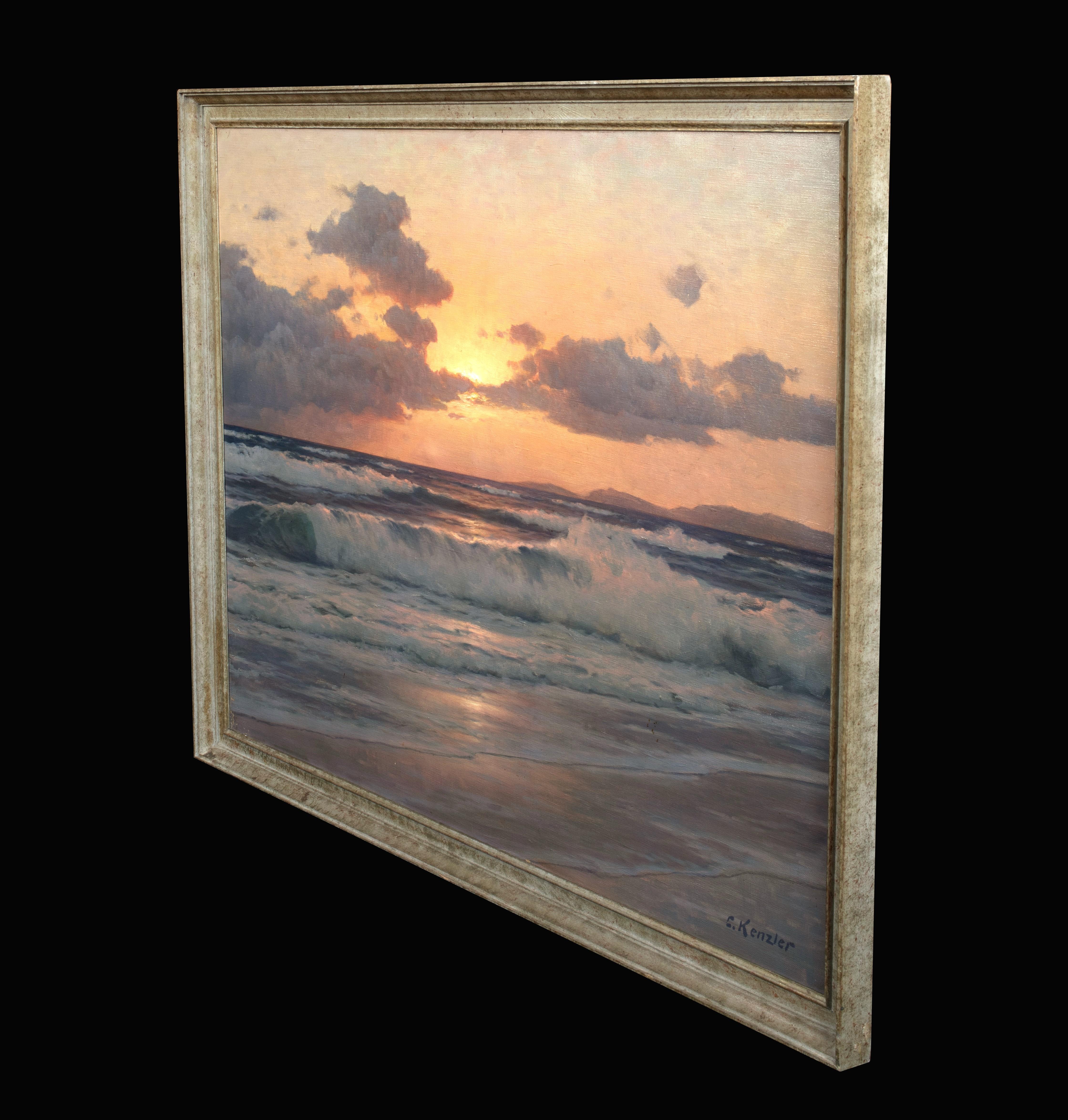 Tramonto sul Mar Baltico, XIX secolo  di Carl Kenzler (1872-1947) 5