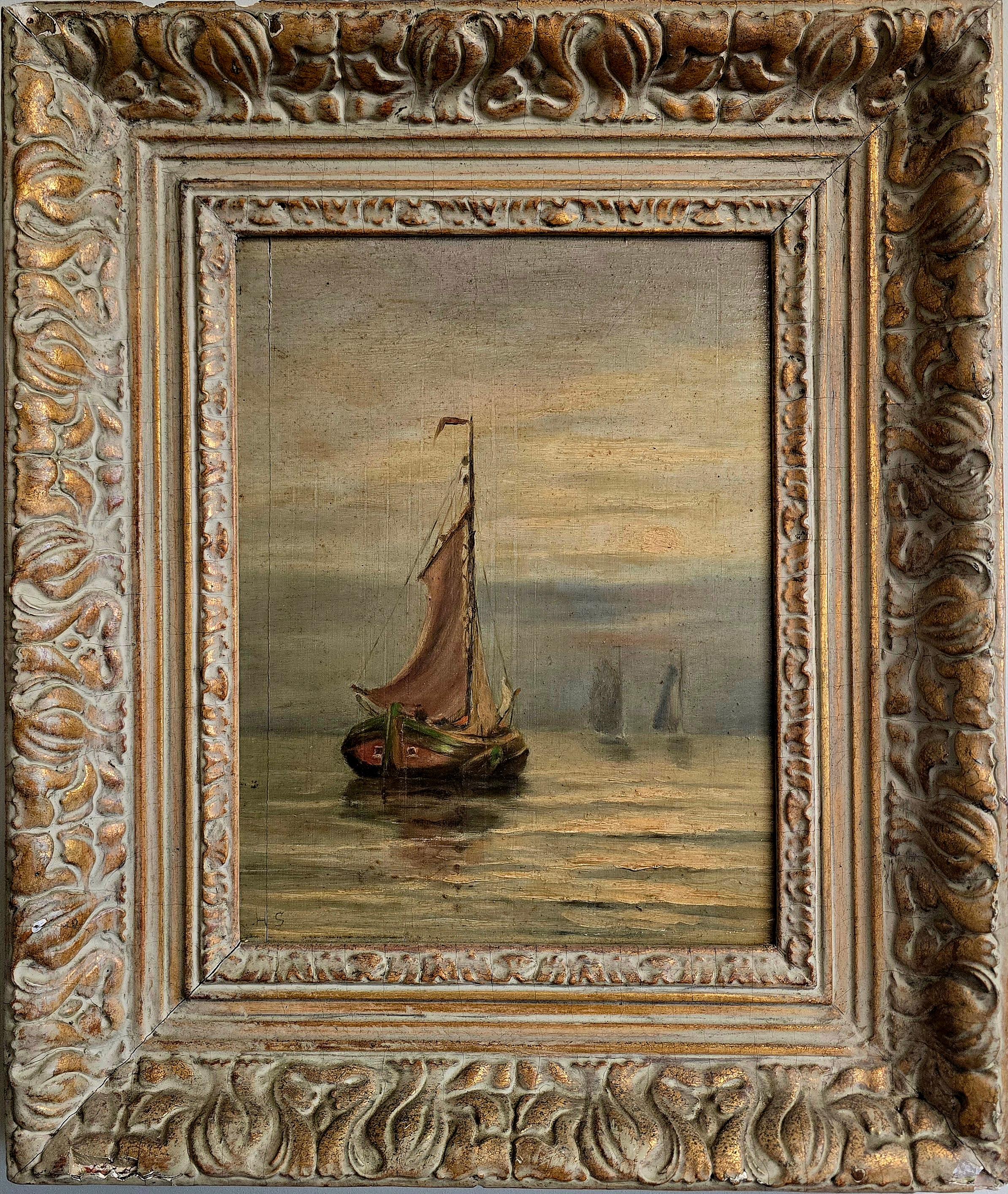 Sunset Seas - Painting by Unknown