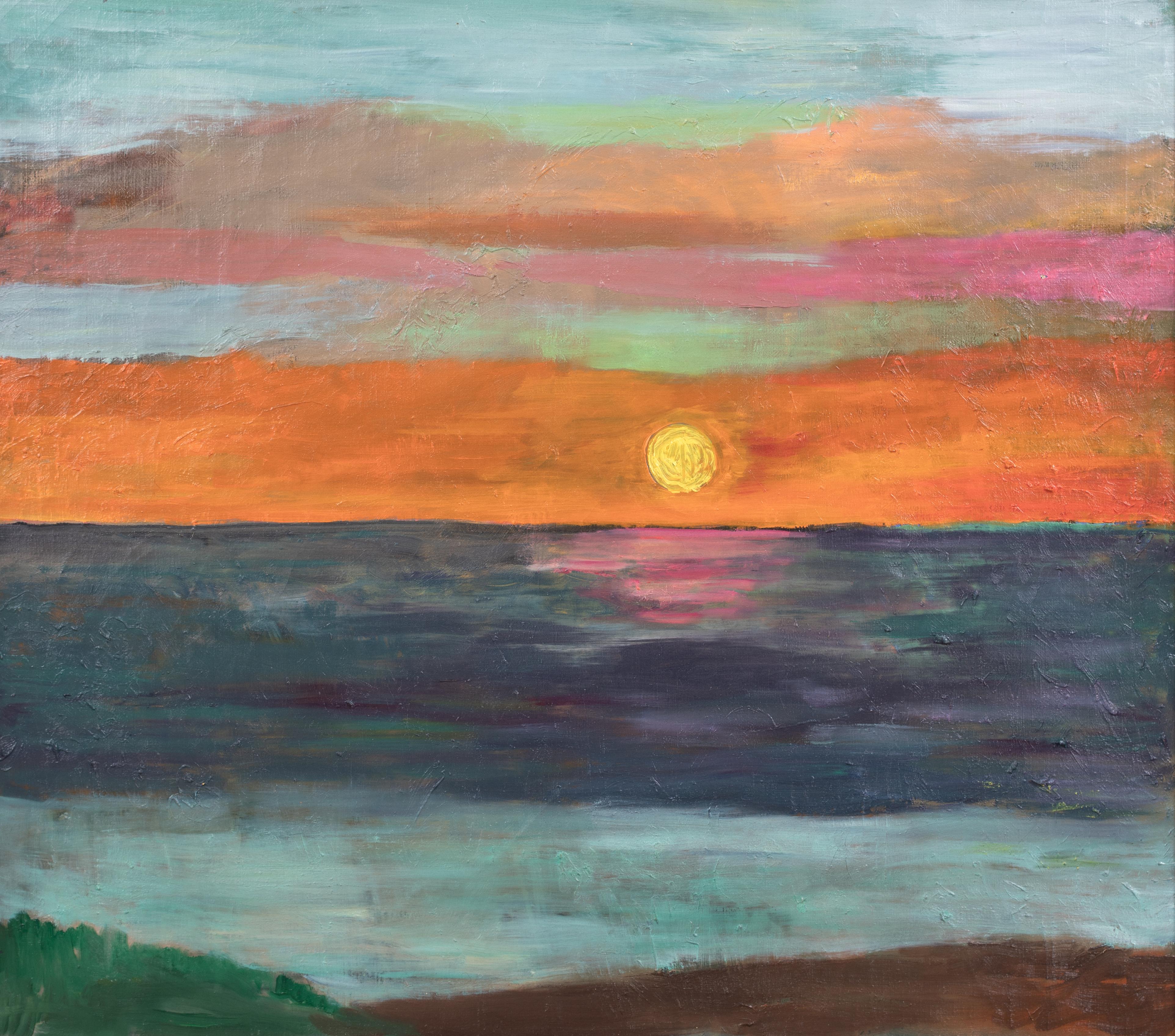 Paisaje marino al atardecer, principios del siglo XX

Escuela de EDVARD MUNCH (1863-1944)

Gran paisaje marino expresionista de principios del siglo XX, óleo sobre lienzo. Excelente calidad y estado amplia vista de un paisaje marino al atardecer. La