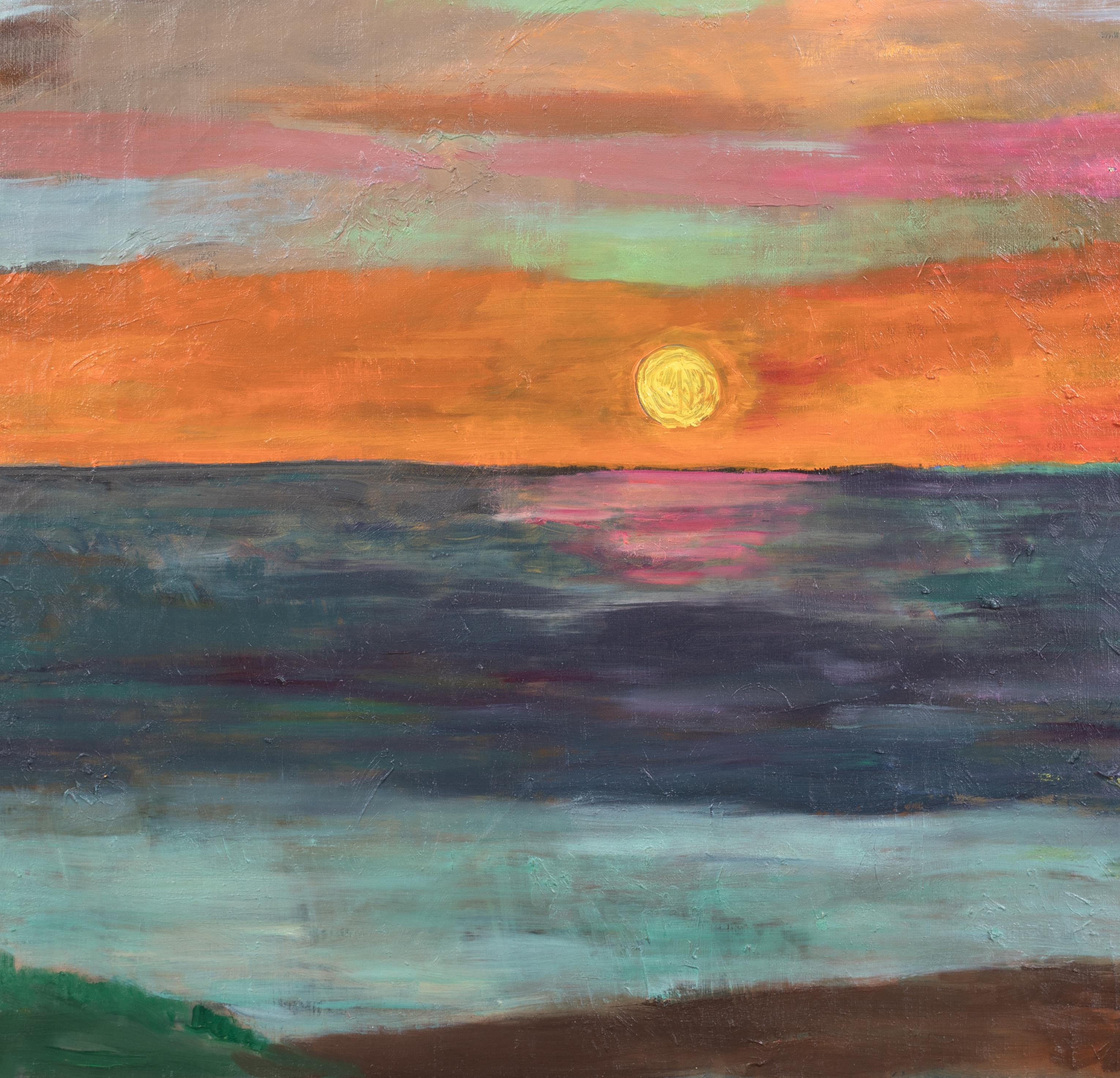 Paisaje marino al atardecer, principios del siglo XX  Escuela de EDVARD MUNCH (1863-1944) 2