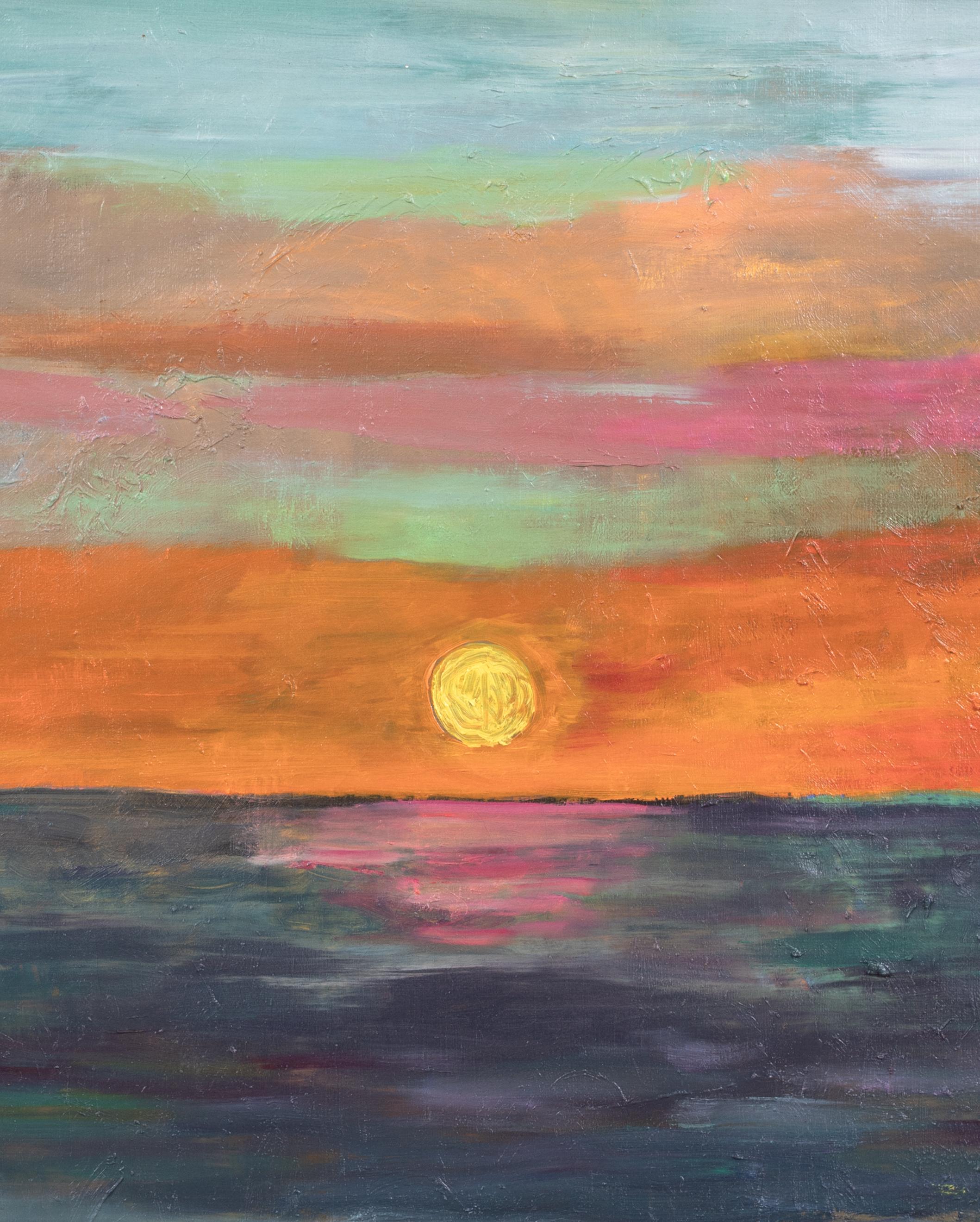 Paisaje marino al atardecer, principios del siglo XX  Escuela de EDVARD MUNCH (1863-1944) 3