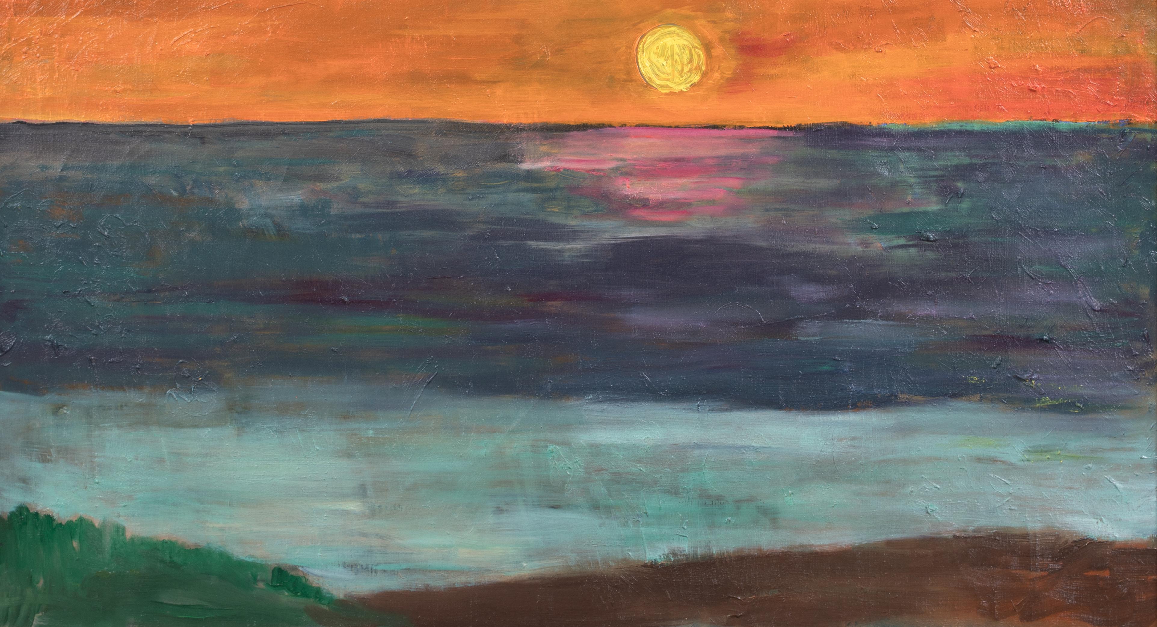 Paisaje marino al atardecer, principios del siglo XX  Escuela de EDVARD MUNCH (1863-1944) 4