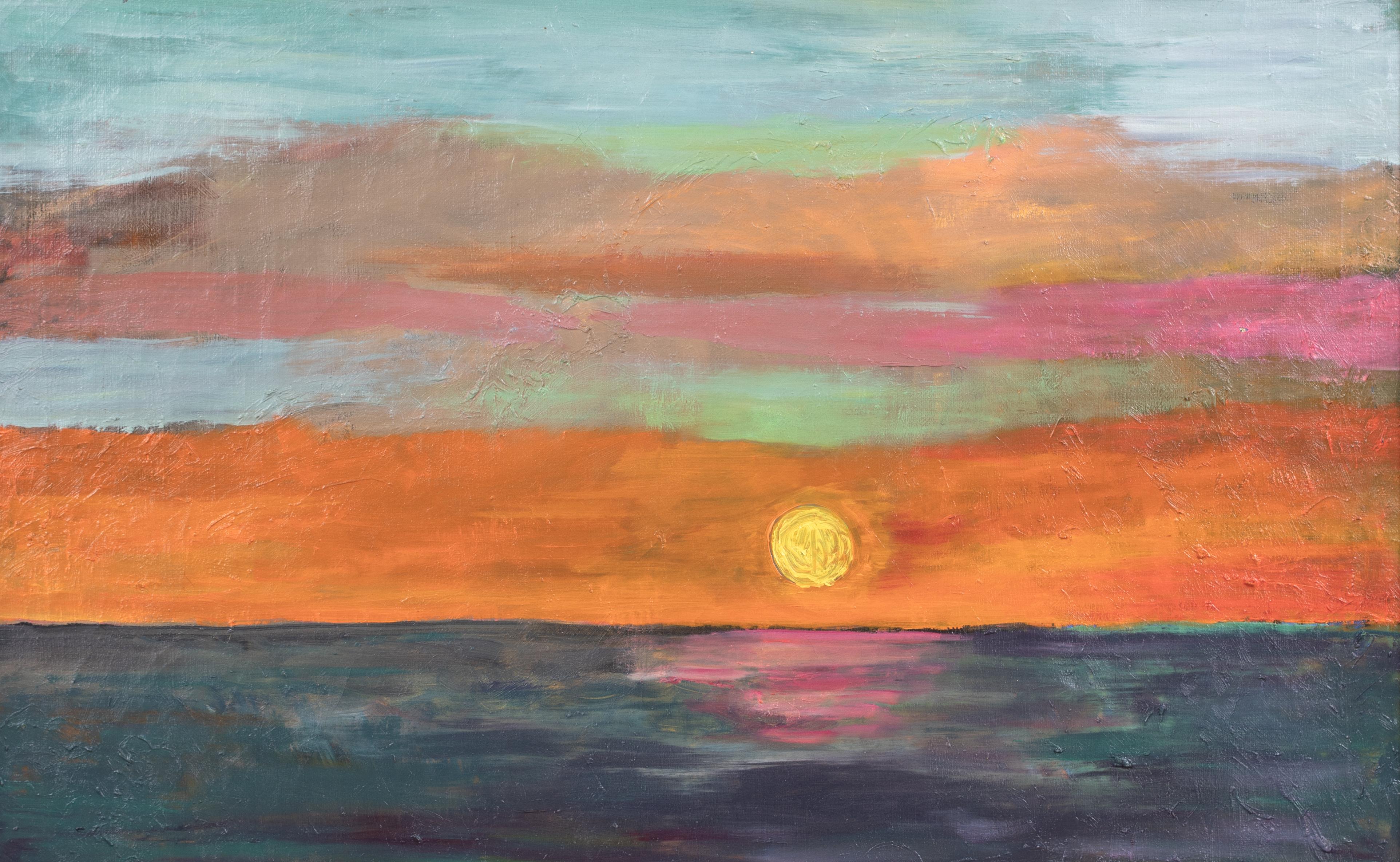 Paisaje marino al atardecer, principios del siglo XX  Escuela de EDVARD MUNCH (1863-1944) 5