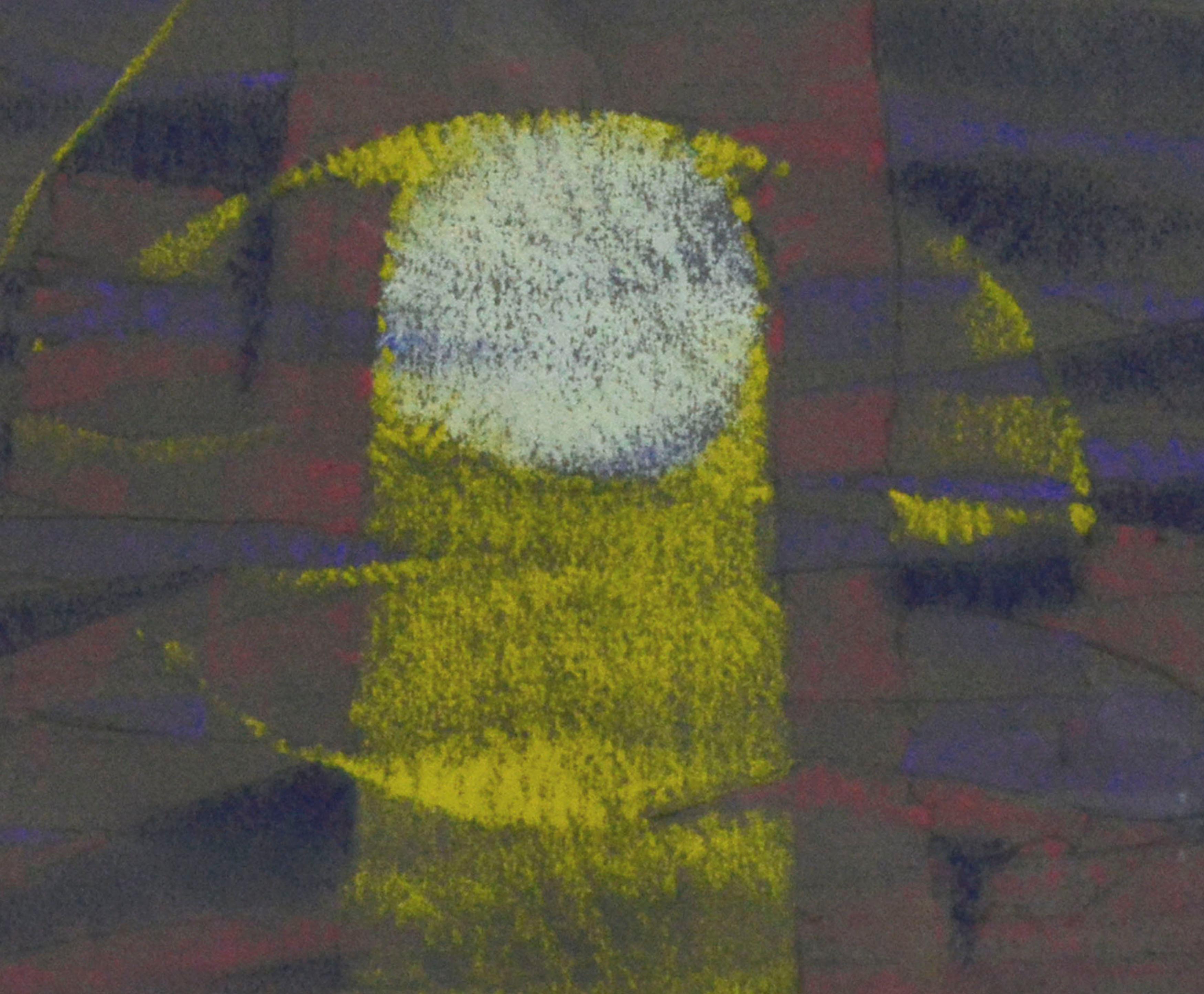 Tramonto attraverso il Golden Gate Astratto - Abstract Painting Grigio di Unknown