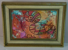 Surreal Bird Oil on board