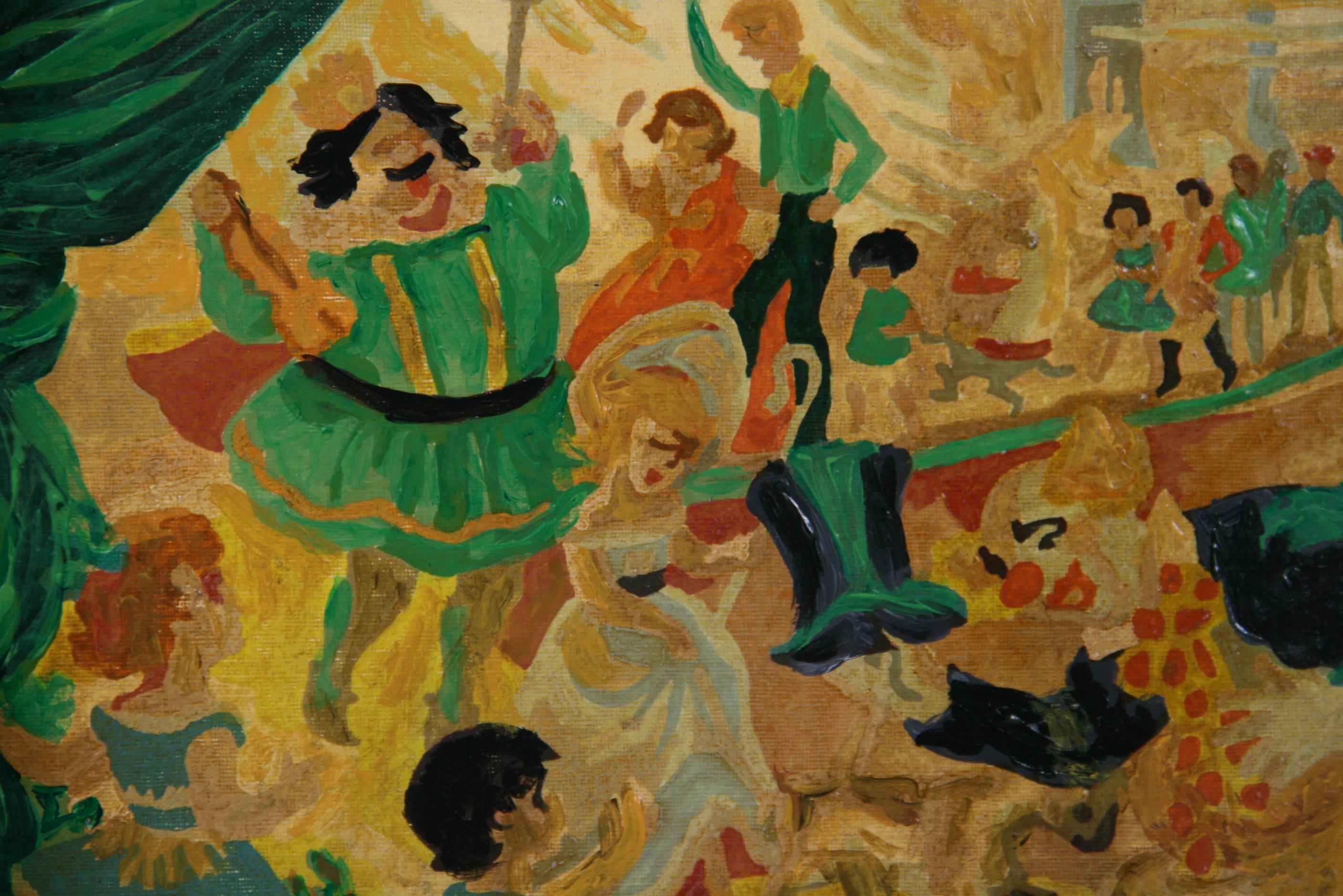 3981 Conjunto de óleo figurativo de fantasía infantil en marco de roble pintado a mano
Tamaño de la imagen 15,5x19,25