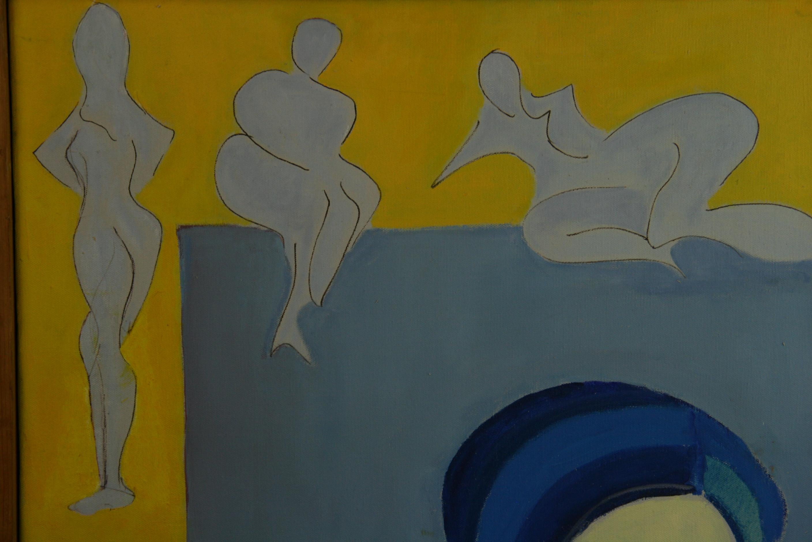 Surreale  Nudi Femminili Figurativi dipinti da Mury - Figurative Painting Marrone di Unknown