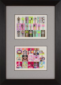 Dessins surréalistes géométriques du projet Colorist, vers 1960