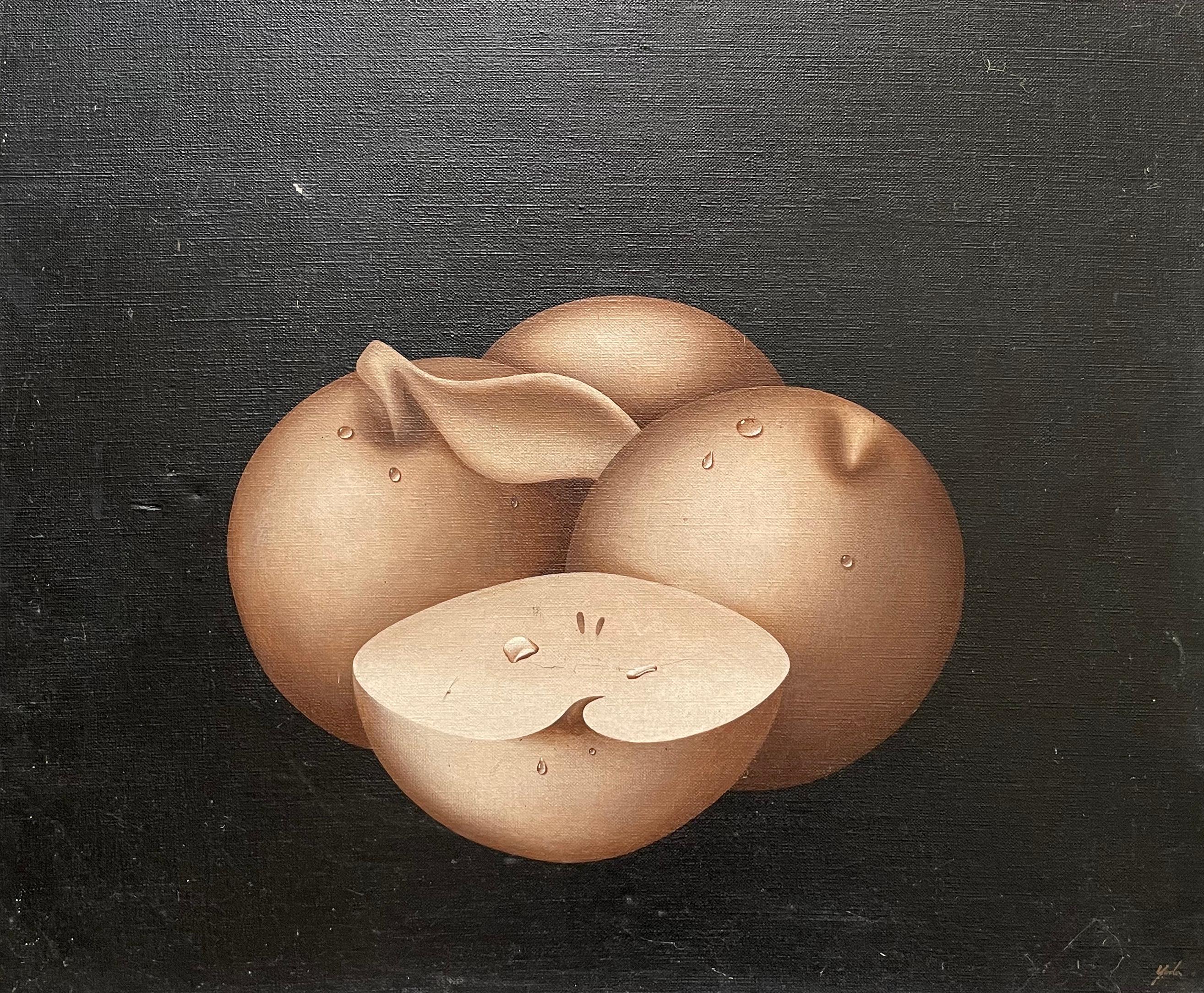 Surrealist Still Life, Oil On Canvas Signed Yoda - Painting by Unknown